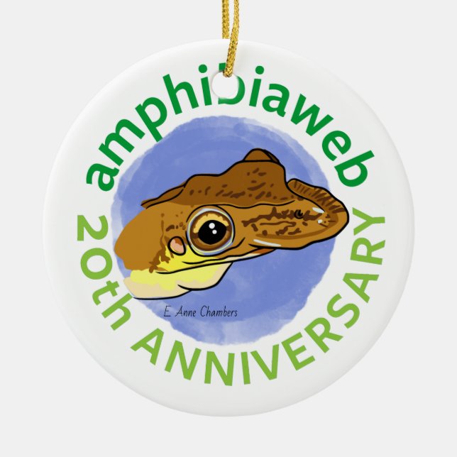 Adorno De Cerámica #ArtYourAmphibian2020 - E. Anne Chambers - Diaglen (Frente)