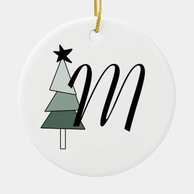 Adorno De Cerámica Árvore de Natal Pinheiro Estilo Rústico (Frente)