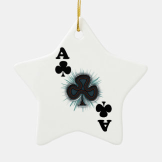 Adorno De Cerámica As de clubs