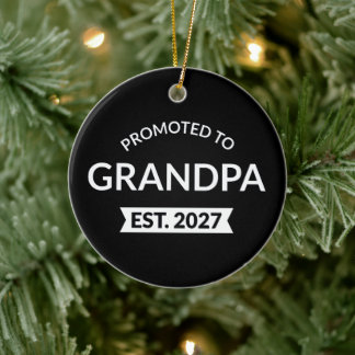Adorno De Cerámica Ascendido a Abuelo Est 2027 Nuevo Papá II