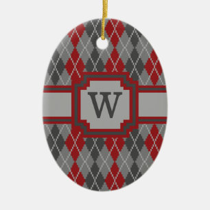 Adorno De Cerámica Ashes and Embers Argyle Ornament