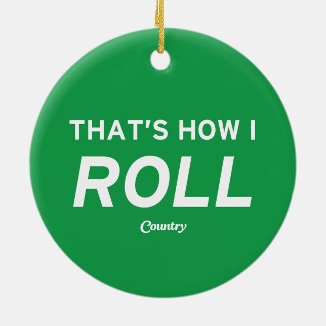 Adorno De Cerámica Así es como hago el rollo (Atrás)