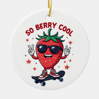 Adorno De Cerámica Así que temporada de fresa de Guay Berry Lover