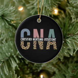 Adorno De Cerámica Asistente de enfermería certificado CNA estampado