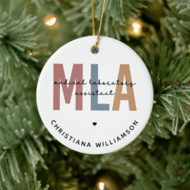 Adorno De Cerámica Asistente de Laboratorio Médico de MLA Personaliza