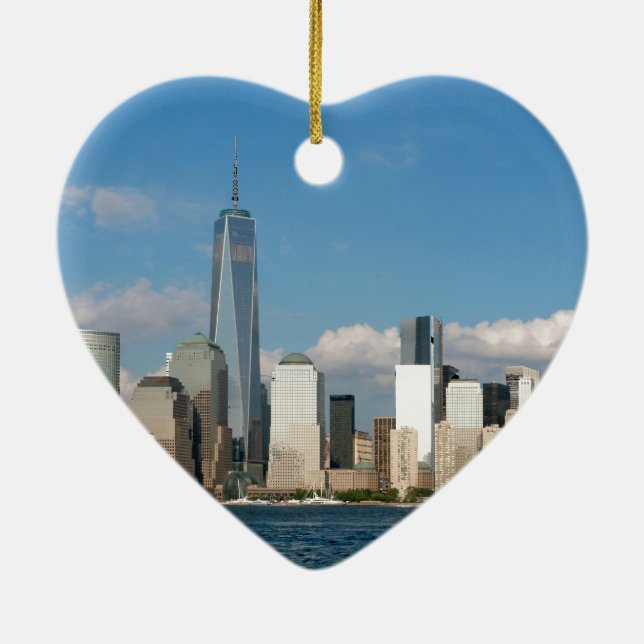 Adorno De Cerámica Asombroso New York City USA (Atrás)