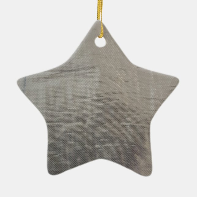 Adorno De Cerámica Aspecto de tela rojiza y rojiza plateada (Atrás)