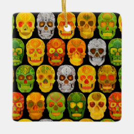 Adorno De Cerámica Aspen Leaf Skulls sin fisuras patrón 2018