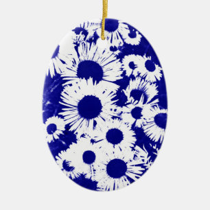 Adorno De Cerámica Aster salvaje de Nueva Inglaterra