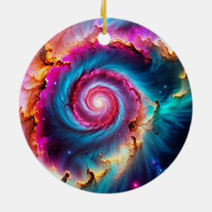 Adorno De Cerámica “Astralis” - Nebulosa y Galaxias                  