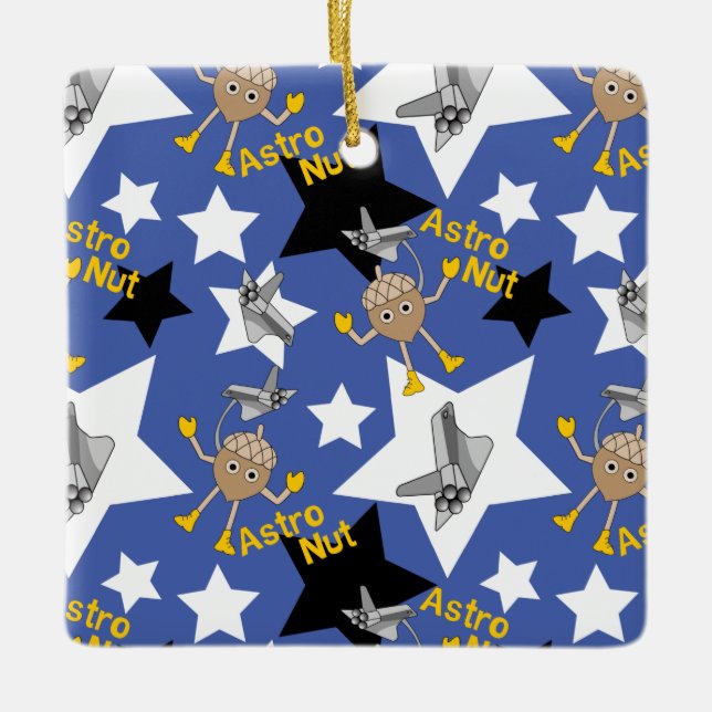 Adorno De Cerámica Astro Nut Stars (Anverso)