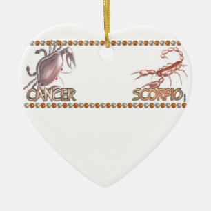 Adorno De Cerámica Astrología del zodiaco de la amistad del escorpi