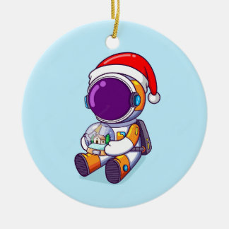 Adorno De Cerámica astronauta de navidades de honor