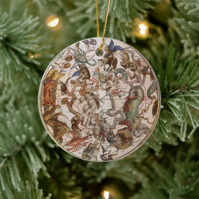 Adorno De Cerámica Astronomía de época, constelaciones del cielo meri (Árbol)