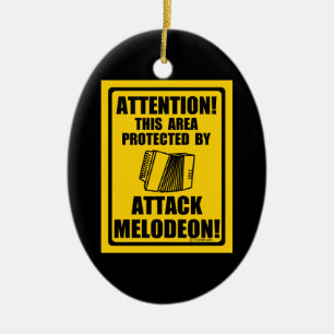 Adorno De Cerámica Atacar a Melodeon