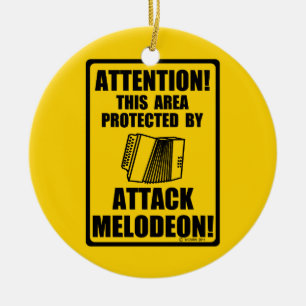 Adorno De Cerámica Atacar a Melodeon