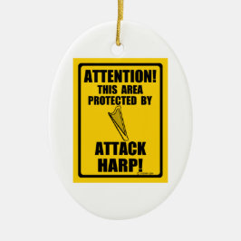 Adorno De Cerámica Atacar arpa