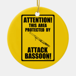 Adorno De Cerámica Atacar Bassoon