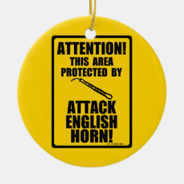 Adorno De Cerámica Atacar el Cuerno de Inglés
