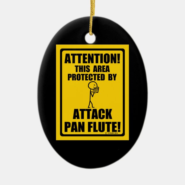 Adorno De Cerámica Atacar flauta de pan (Frente)