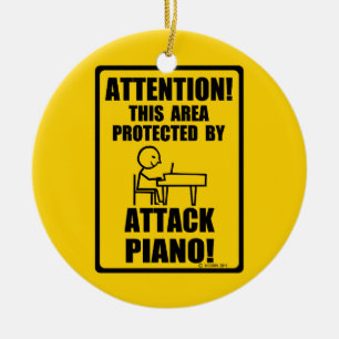 Adorno De Cerámica Atacar piano