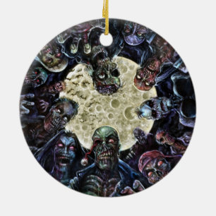 Adorno De Cerámica Ataque de zombis (Horda zombie)