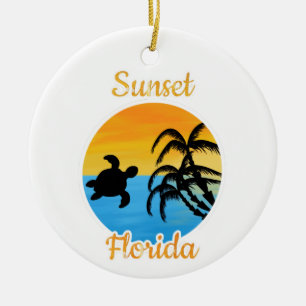 Adorno De Cerámica Atardecer en Florida