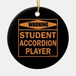 Adorno De Cerámica ¡Atención! ¡Jugador de acordeón estudiantil!