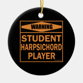 Adorno De Cerámica ¡Atención! ¡Jugador de clavecín estudiantil!