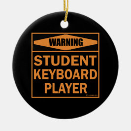Adorno De Cerámica ¡Atención! ¡Jugador de teclado estudiantil!