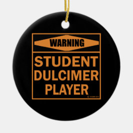 Adorno De Cerámica ¡Atención! ¡Jugador Dulcimer Estudiantil!