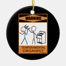 Adorno De Cerámica ¡Atención! Organista temperatura