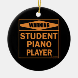 Adorno De Cerámica ¡Atención! ¡Piano Jugador Estudiantil!