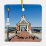 Adorno De Cerámica Aterrizaje en Riverwalk en Yorktown Virginia<br><div class="desc">Aterrizaje en Riverwalk en Yorktown Virginia</div>