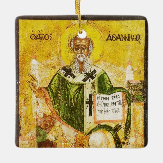 Adorno De Cerámica Athanasius de Alejandría (Anverso)