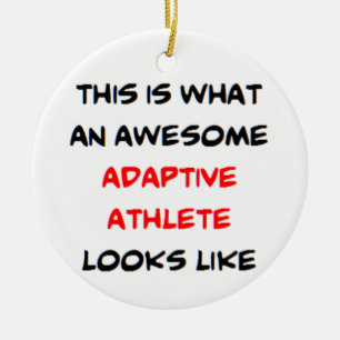 Adorno De Cerámica atleta adaptativo, increíble