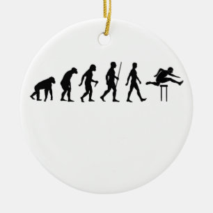 Adorno De Cerámica Atletismo Tees.png del ~ de la evolución de los