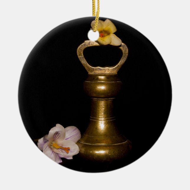 Adorno De Cerámica Atracción floral (Frente)