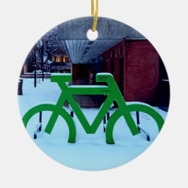 Adorno De Cerámica Atrapado en la nieve