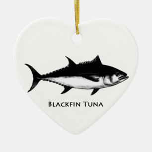 Adorno De Cerámica Atún de Blackfin (ilustracion)