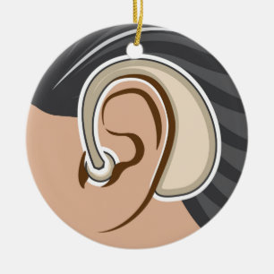 Adorno De Cerámica Audífono