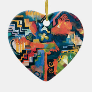 Adorno De Cerámica Auguste Macke - Homenaje A Bach Resumen De Arte Mo