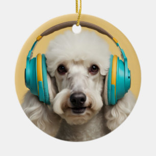 Adorno De Cerámica Auriculares con cartón