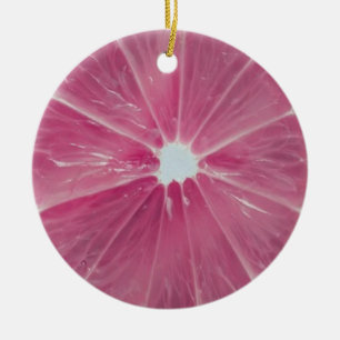 Adorno De Cerámica Auriculares de cítricos rosados