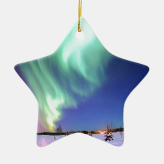 Adorno De Cerámica Aurora en el lago bear