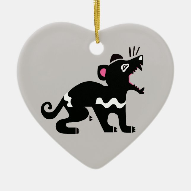 Adorno De Cerámica Australia - Amo los DEMÁS de Tasmania - Vida silve (Frente)