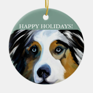 ADORNO DE CERÁMICA AUSTRALIAN SHEPHERD