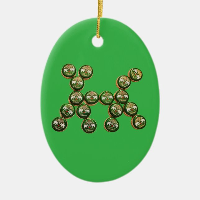 Adorno De Cerámica ​🐶 Authentic Chang Beer Cap Dog (Frente)