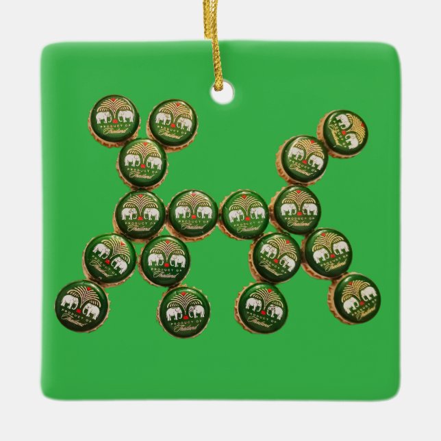 Adorno De Cerámica ​🐶 Authentic Chang Beer Cap Dog (Anverso)