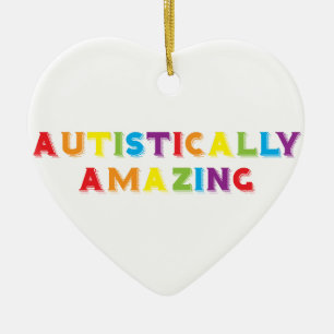 Adorno De Cerámica Autístamente asombroso